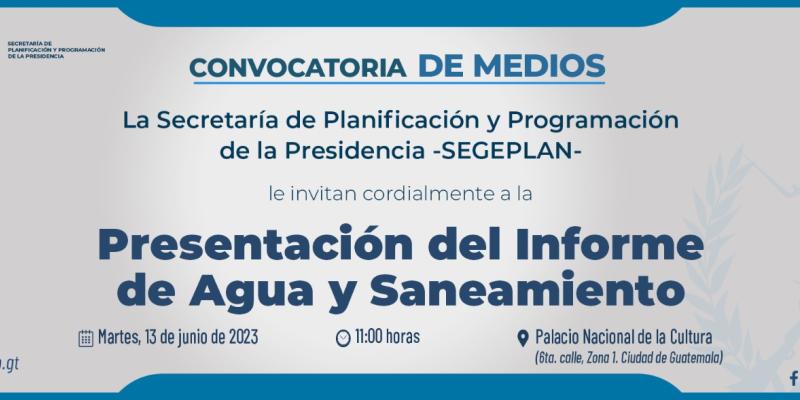 Presentacion del Informe de Agua y Saneamiento