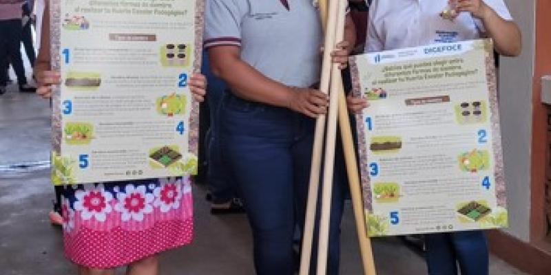 Kit agrícolas son entregados para la implementación de Huertos Pedagógicos Escolares 