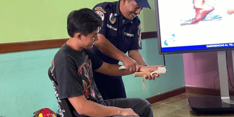 Los muchachos mostraron mucho entusiasmo durante las capacitaciones