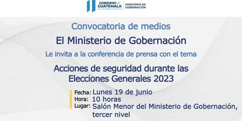 Acciones de seguridad durante las Elecciones Generales 2023