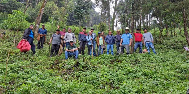 Marquenses reforestan el Bosque Municipal de Esquipulas Palo Gordo