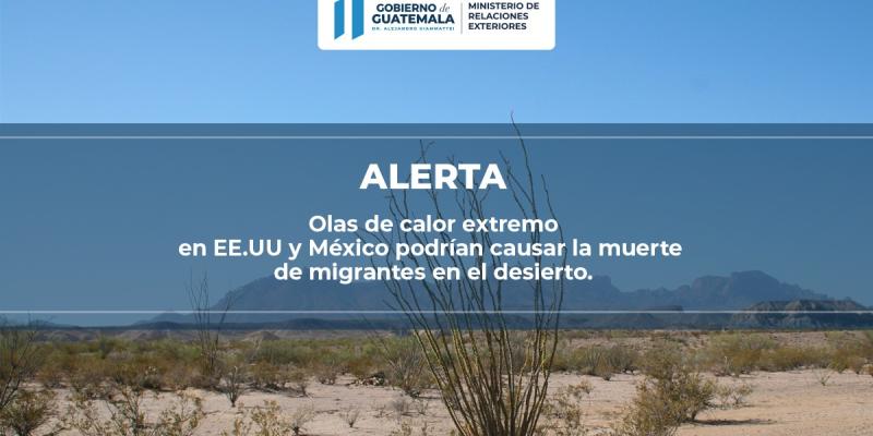 Minex alerta sobre olas de calor en el sur de EE. UU. y el norte de México 