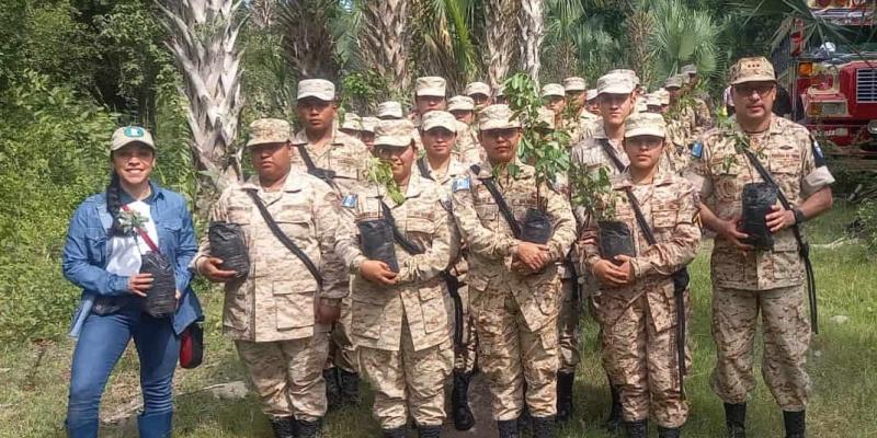 Reforestación con mangle contribuye a proteger la biodiversidad de Manchón Guamuchal 