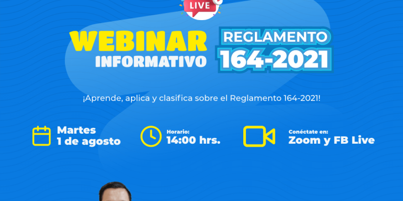 Webinar informativo Reglamento 164-2021