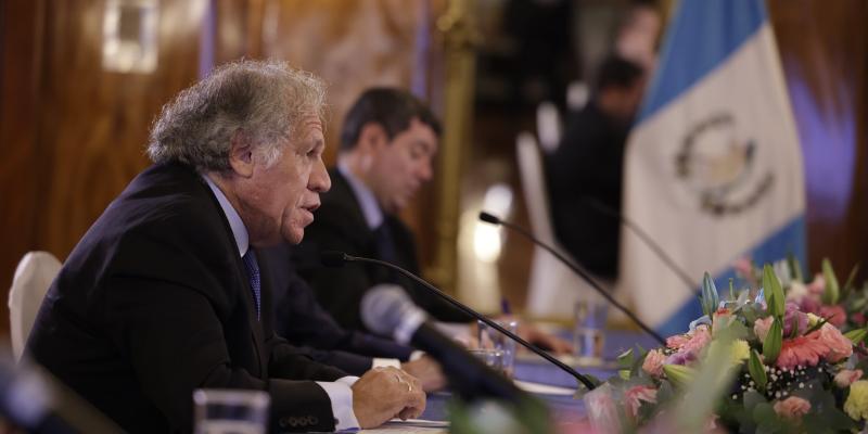 Ante la visita del Secretario General de la Organización de los Estados Americanos, el Gobierno de Guatemala informa: 