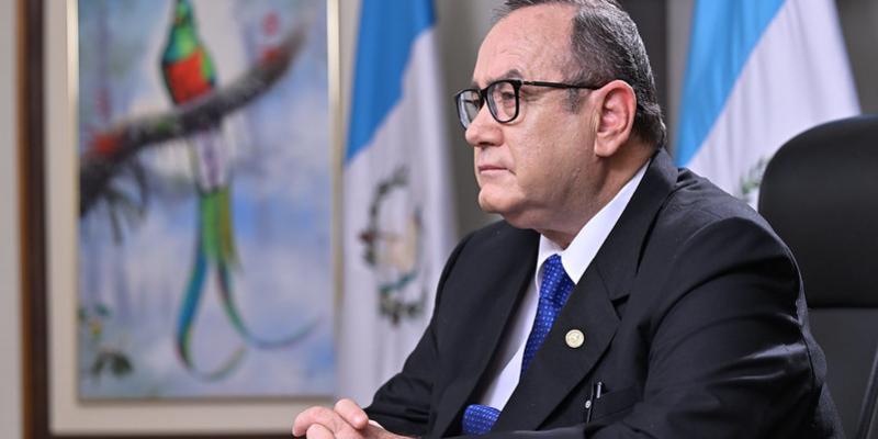 Presidente de la República Alejandro Giammattei