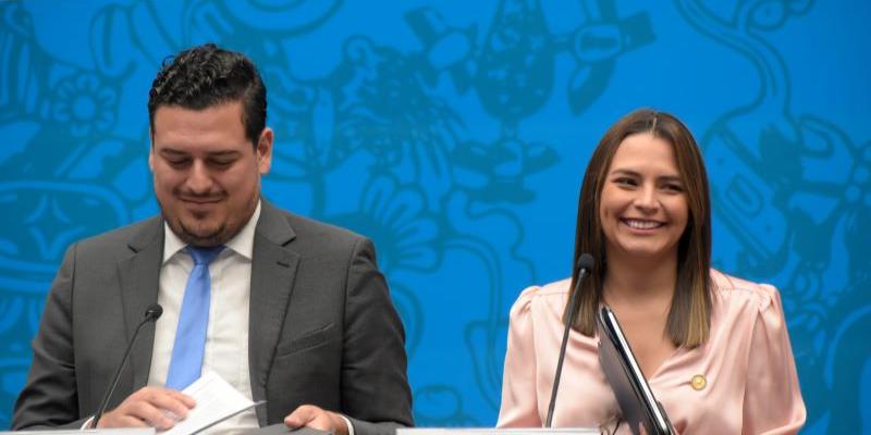 Secretaria Luz Keila Vilchez participó en conferencia de prensa, en el marco del proceso de transición gubernamental.