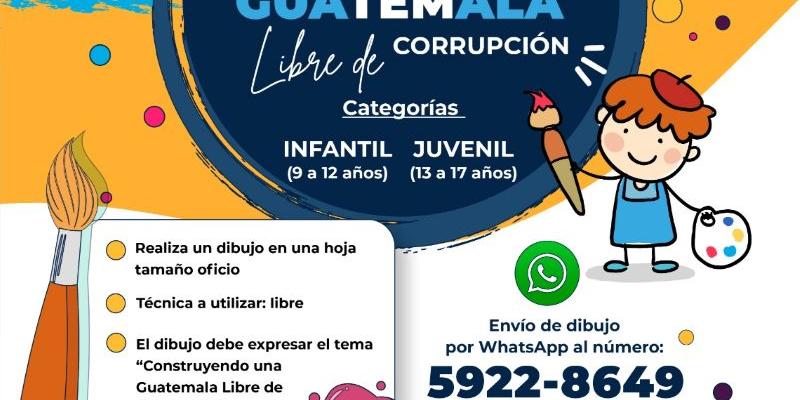 Concurso Nacional de Dibujo “Construyendo una Guatemala libre de corrupción”