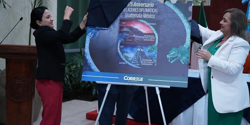 Guatemala y México lanzan sello postal conmemorativo de los 175 años de relaciones diplomáticas 