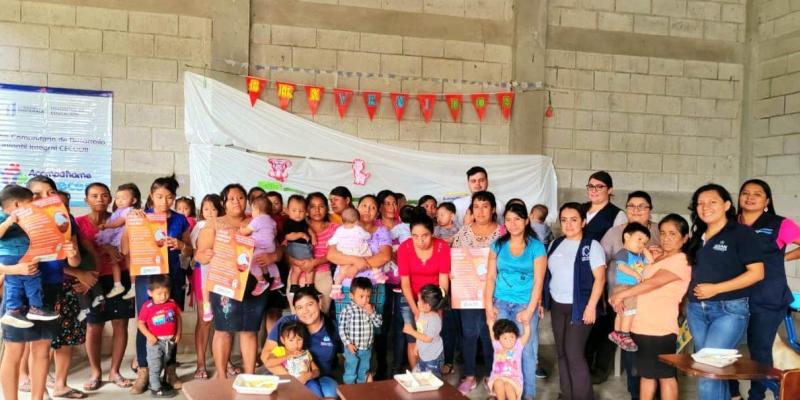 Madres de San Jacinto, Chiquimula, aprenden recetas nutritivas a base de Nutriniños