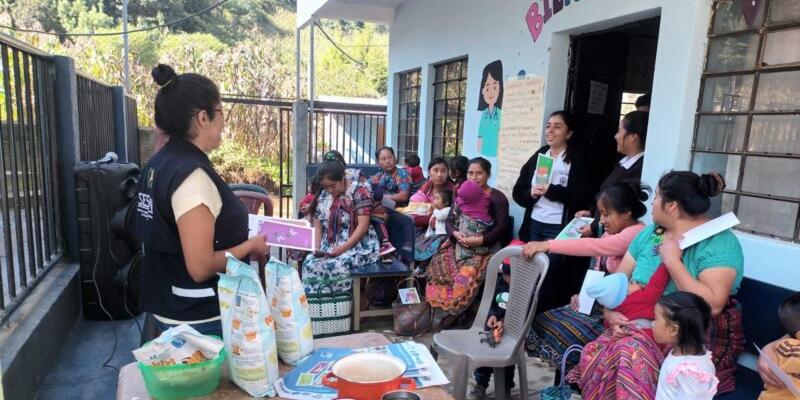 Madres de familia de Tecpán son capacitadas sobre buenas prácticas nutricionales