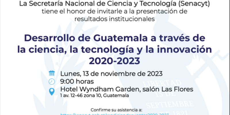 Desarrollo de Guatemala a través de la ciencia, la tecnología y la innovación 2020-2023
