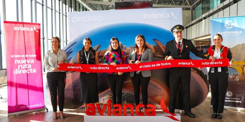 Inauguración del Vuelo Directo Guatemala-Chicago-Guatemala