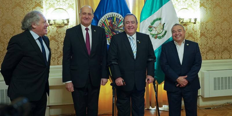 Presidente Giammatei participa en la Sesión Protocolar del Consejo Permanente de la OEA