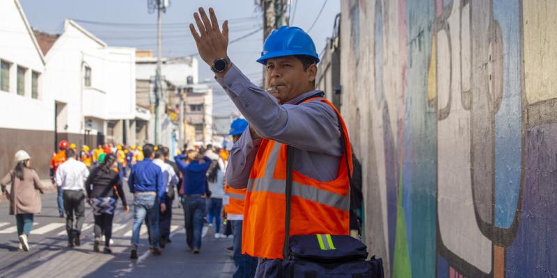 Ministerio de Finanzas participa en Macrosimulacro 2024