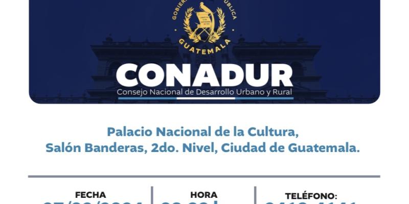Primera Reunión Ordinaria del Consejo Nacional de Desarrollo Urbano y Rural (Conadur)