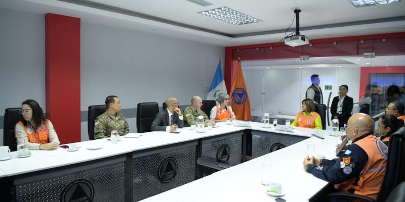 Reunión de Trabajo de la Presidenta en funciones con Conred y Comando Sur de EE.UU. 