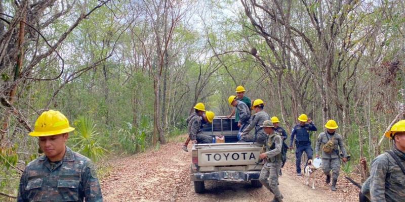 COE de Petén en alerta por incendios forestales