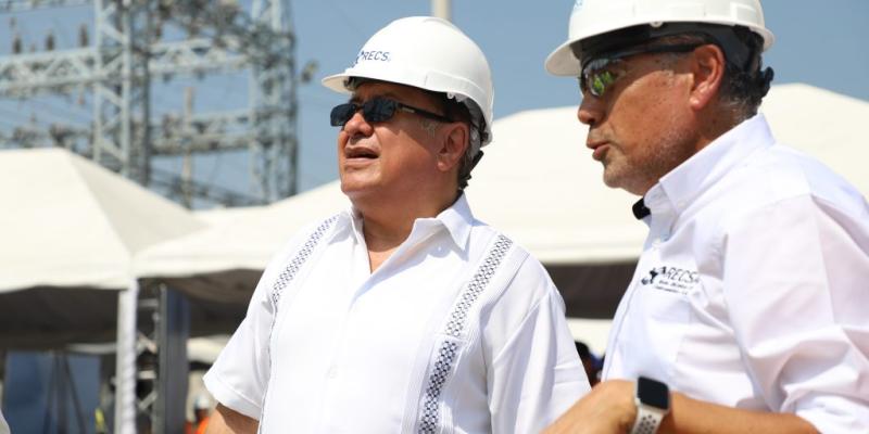 Ministro Ventura participa en inauguración de subestación eléctrica en Suchitepéquez