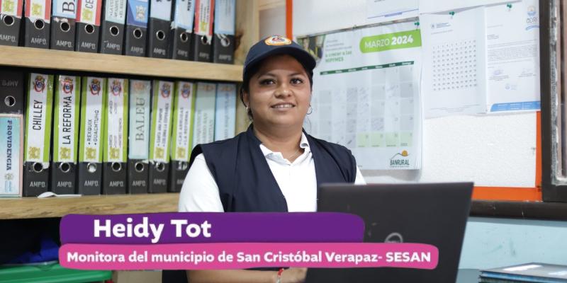 Día de la Mujer: un día en la vida de Heidy Tot, madre de familia y monitora de la SESAN