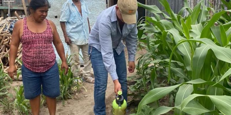 Brindan asistencia técnica a huertos familiares en Teculután, Zacapa