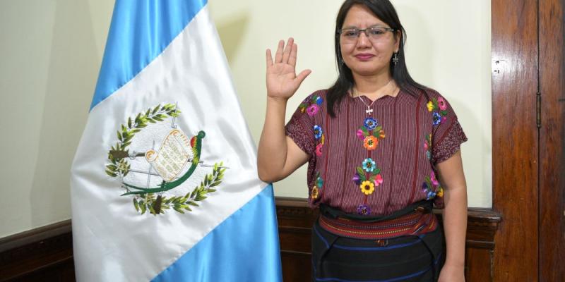 Elsa Hernández gobernadora de Huehuetenango