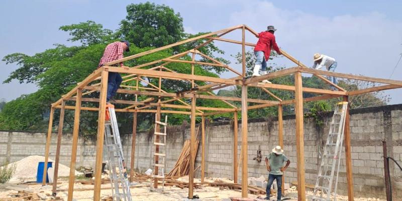 Avanza construcción de Centro de Producción de Pilones en Dolores, Petén