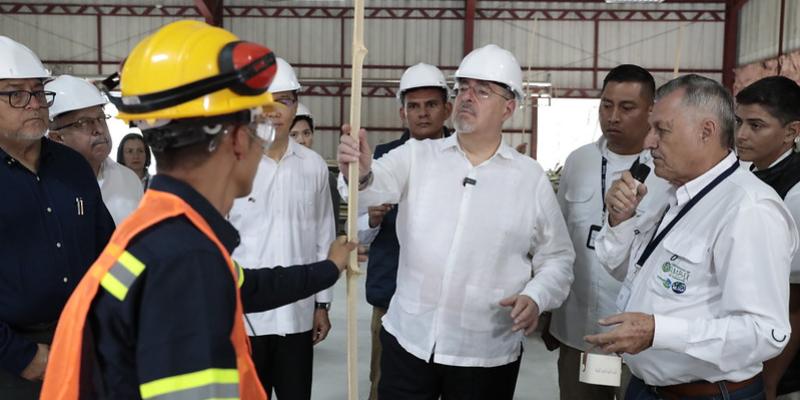 Presidente Bernardo Arévalo supervisa centro "Transformación e investigación de Bambú" de China, Taiwan