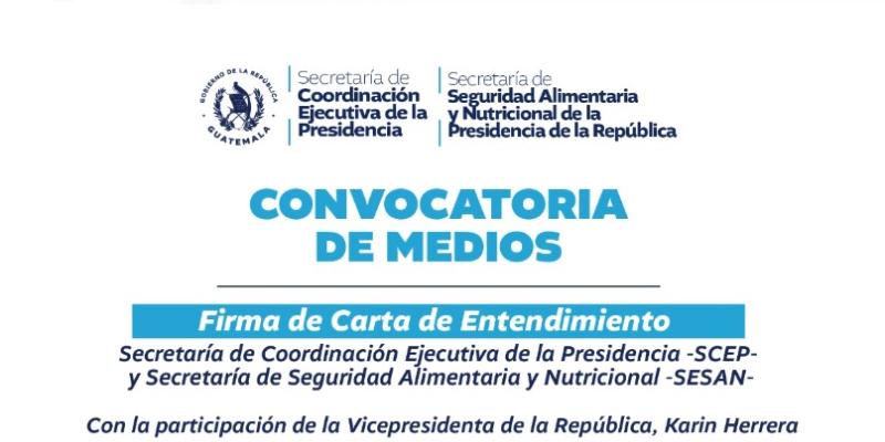 SCEP Y SESAN FIRMARÁN CARTA DE ENTENDIMIENTO