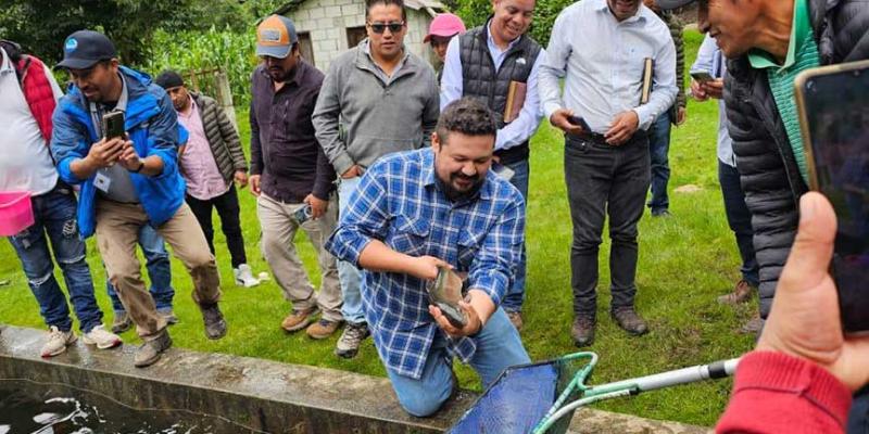 En San Marcos impulsan producción de trucha arcoíris