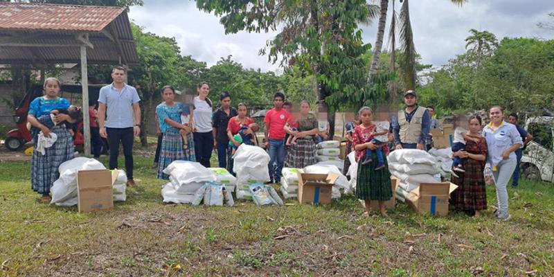 Entregan alimentos a familias de niños y niñas con desnutrición aguda