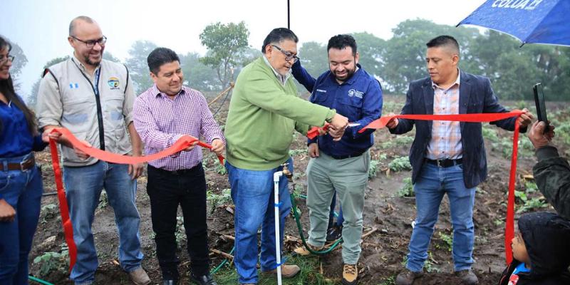 Sistema de riego beneficia a comunidades de Panajachel