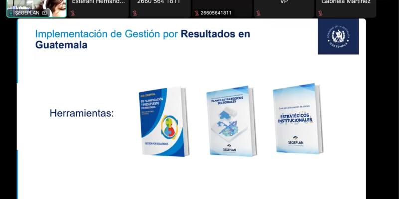 Curso fue impartido por SEGEPLAN en formato virtual. 