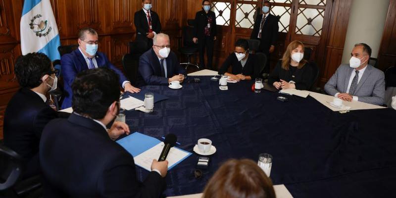 Reunión del presidente Bernardo Arévalo con representantes de COPADEH Y CIDH