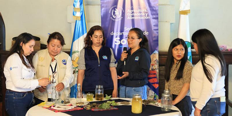 Extensionistas de Sololá y Quetzaltenango intercambian experiencias