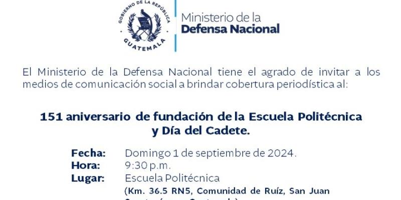 151 aniversario de fundación de la Escuela Politécnica y Día del Cadete.