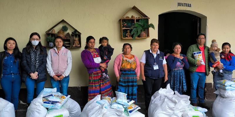 Entregan alimentos a familias con niños y niñas identificados con desnutrición aguda