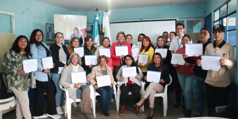 La capacitación estuvo a cargo de la organización Glasswing Guatemala.