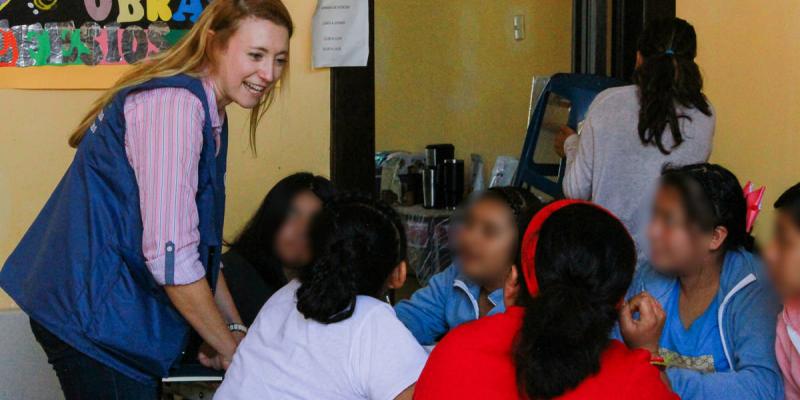 Los representantes de la CIDH conversaron con las jóvenes
