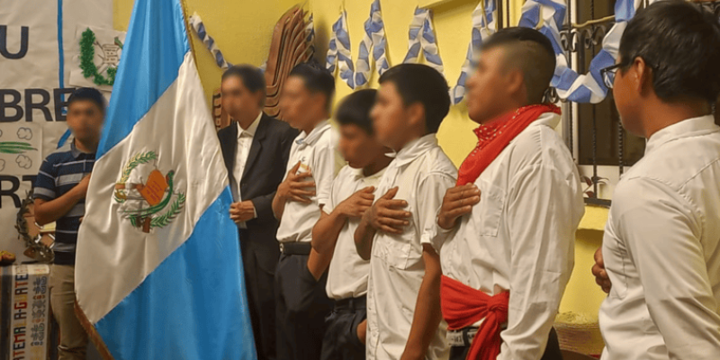 En Quetzaltenango y otras sedes de Medidas Socioeducativas se realizaron actos para conmemorar la independencia.