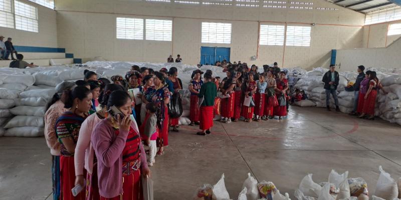 Quiché: Familias con inseguridad alimentaria recibirán alimentos esta semana