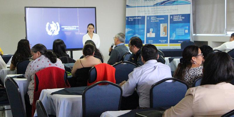 La capacitación al personal de recursos humanos de las gobernaciones departamentales del Ministerio de Gobernación