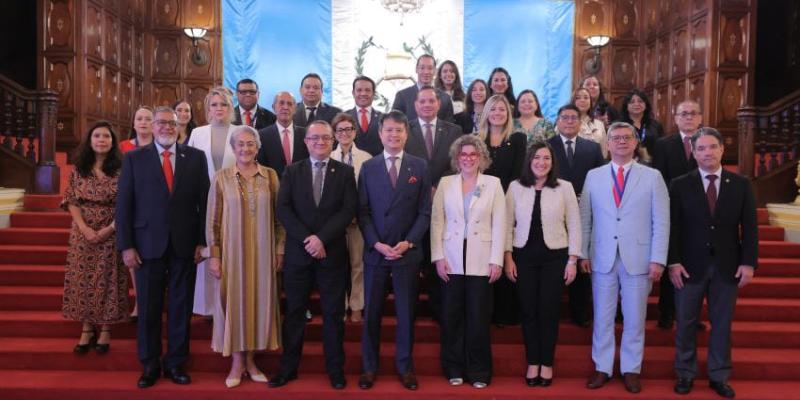 Ministros y viceministros de Centroamérica y Dominicana que participan en la reunión.