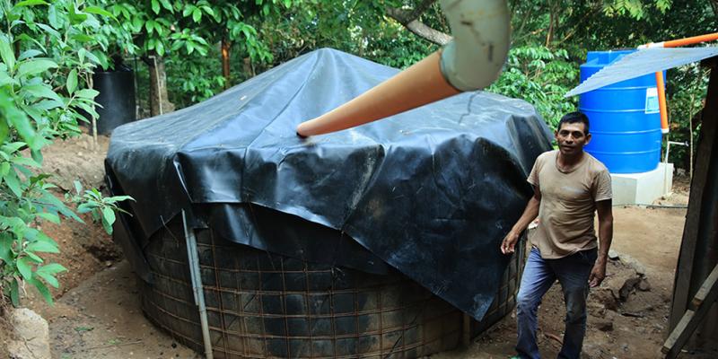 Reservorio de agua de lluvia