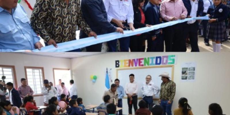 El Ministerio de Comunicaciones, Infraestructura y Vivienda (CIV), por medio su Unidad de Construcción de Edificios del Estado (UCEE), hizo entrega de tres modulares con antena de internet satelital en centros educativos de Tacaná y Tajumulco, San Marcos.