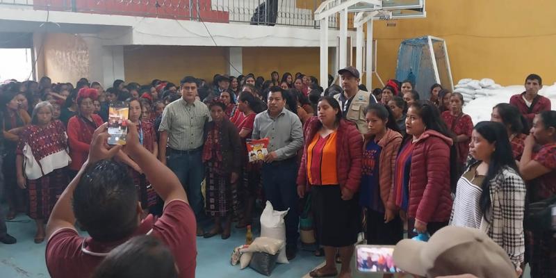 Entregan alimentos en Huehuetenango a familias en Inseguridad Alimentaria y Nutricional