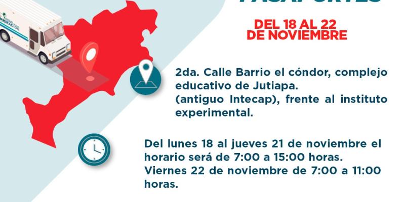 Jornada móvil de emisión de pasaportes llega a Jutiapa