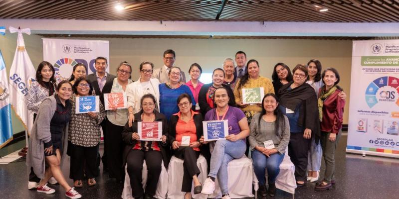 Participantes en consulta de SEGEPLAN sobre cumplimiento de ODS para elaboración de la RNV 2025. 