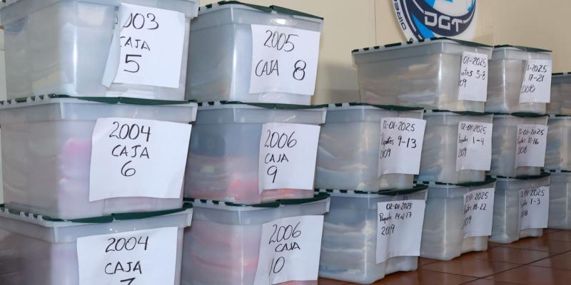 La Dirección General de Transportes desarrolla estrategia para recuperar archivo que fue abandonado