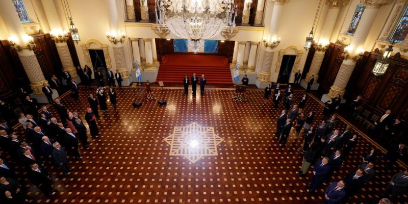La ceremonia se celebró en el Salón de las Banderas, Palacio Nacional de la Cultura.